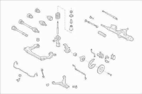 SACHS AUDI-80-FS005 - Підвіска колеса autocars.com.ua