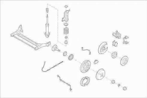 SACHS AUDI-80-RS001 - Підвіска колеса autocars.com.ua