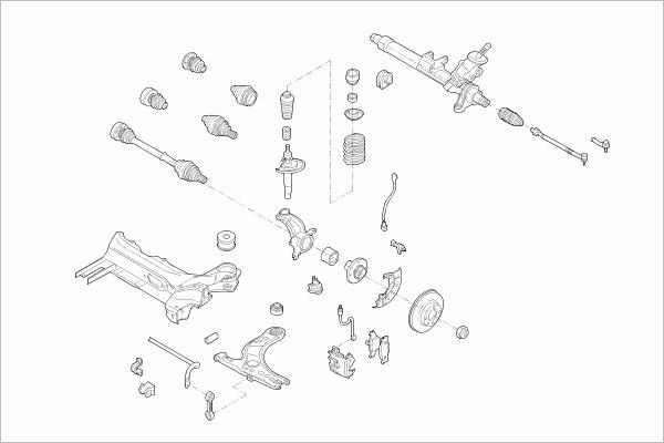 SACHS AUDI-A3-FS002 - Рульове управління autocars.com.ua