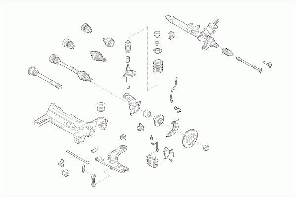 SACHS AUDI-A3-FS009 - Рульове управління autocars.com.ua