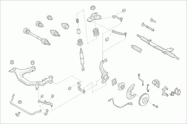 SACHS AUDI-A4B6-FS004 - Рульове управління autocars.com.ua