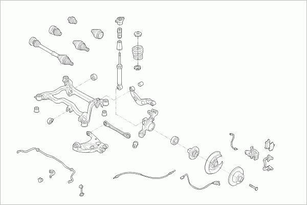 SACHS AUDI-A4B6-RS009 - Рульове управління autocars.com.ua