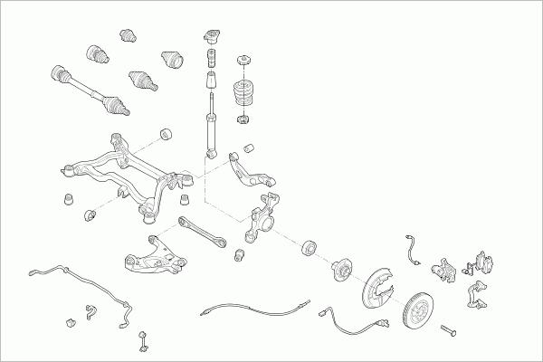 SACHS AUDI-A4B6-RS012 - Рульове управління autocars.com.ua