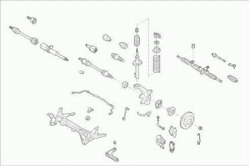 SACHS FORD-ESCOR-FS035 - Подвеска колеса avtokuzovplus.com.ua