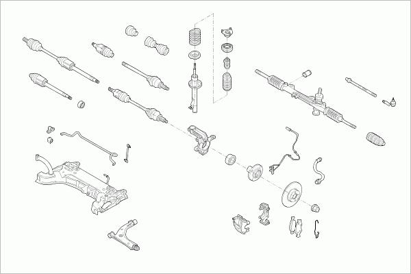 SACHS FORD-FIEST-FS020 - Рульове управління autocars.com.ua