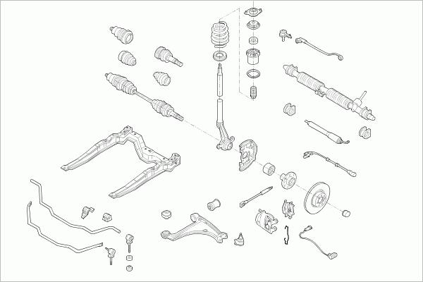 SACHS OPEL-ASTRA-FS016 - Рульове управління autocars.com.ua