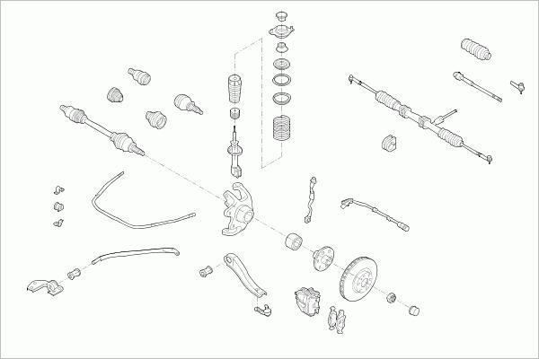 SACHS OPEL-COMBO-FS003 - Рульове управління autocars.com.ua