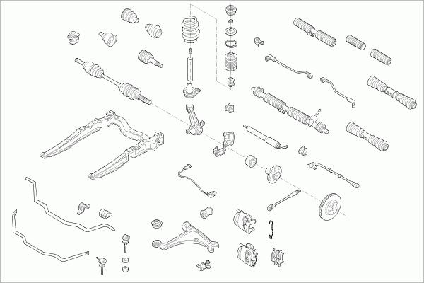 SACHS OPEL-VECTR-FS023 - Рульове управління autocars.com.ua