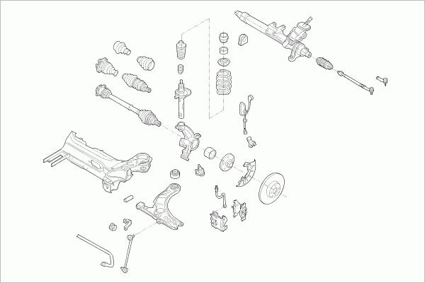 SACHS VW-GOLF-FS082 - Рульове управління autocars.com.ua