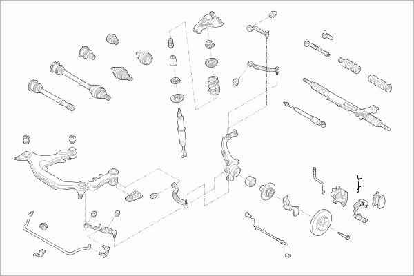 SACHS VW-PASSA-FS031 - Рульове управління autocars.com.ua