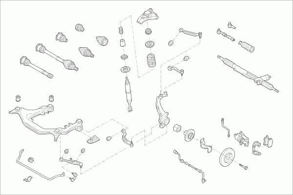 SACHS VW-PASSA-FS035 - Рульове управління autocars.com.ua