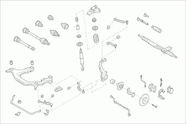 SACHS VW-PASSA-FS042 - Рульове управління autocars.com.ua