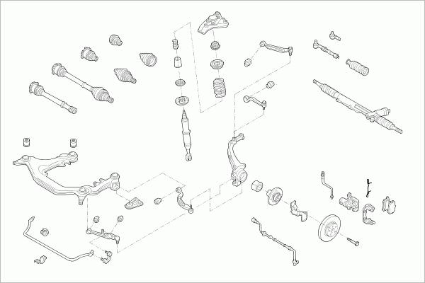 SACHS VW-PASSA-FS043 - Рульове управління autocars.com.ua