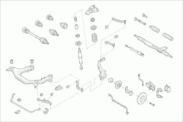 SACHS VW-PASSA-FS052 - Рульове управління autocars.com.ua