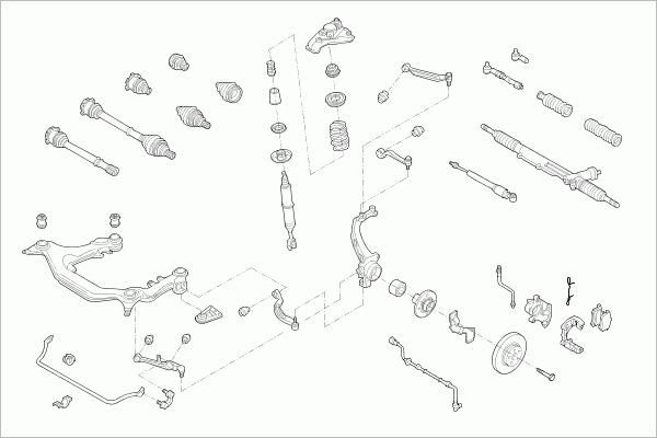 SACHS VW-PASSA-FS053 - Рульове управління autocars.com.ua