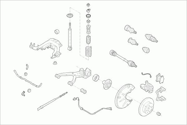 SACHS VW-PASSA-RS023 - Рульове управління autocars.com.ua