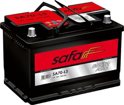 SAFA SA70-L3 - Стартерна акумуляторна батарея, АКБ autocars.com.ua