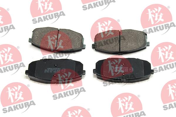 SAKURA 600-03-8860 - Тормозные колодки, дисковые, комплект avtokuzovplus.com.ua