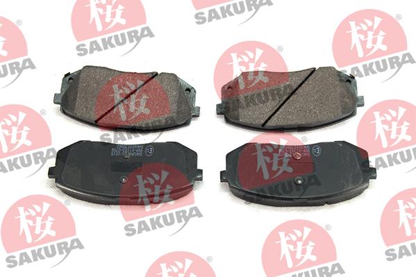 SAKURA 600-03-8862 - Тормозные колодки, дисковые, комплект avtokuzovplus.com.ua