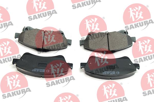 SAKURA 600-10-3998 - Тормозные колодки, дисковые, комплект avtokuzovplus.com.ua