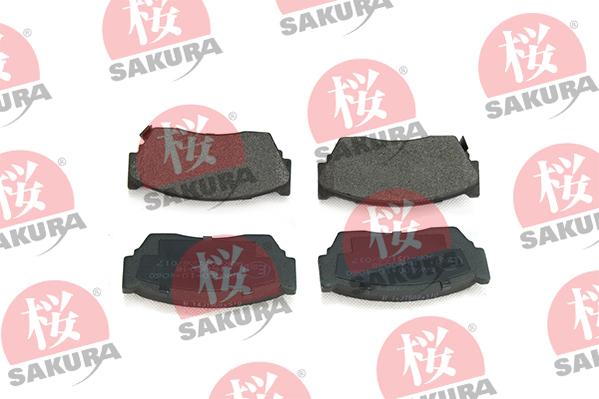 SAKURA 600-10-4060 - Тормозные колодки, дисковые, комплект avtokuzovplus.com.ua