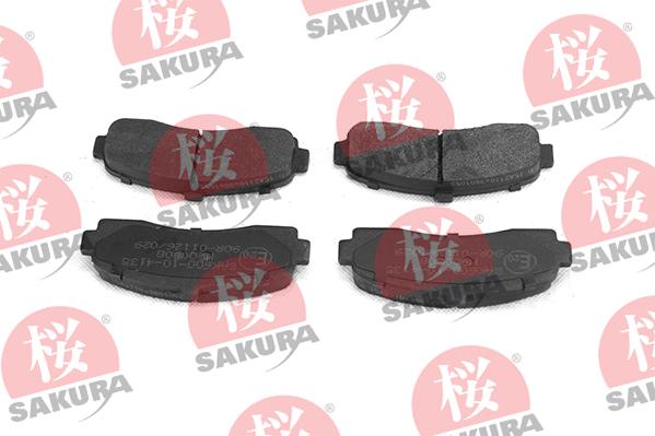 SAKURA 600-10-4135 - Тормозные колодки, дисковые, комплект avtokuzovplus.com.ua