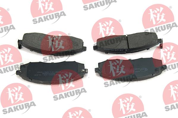 SAKURA 600-10-4139 - Тормозные колодки, дисковые, комплект avtokuzovplus.com.ua