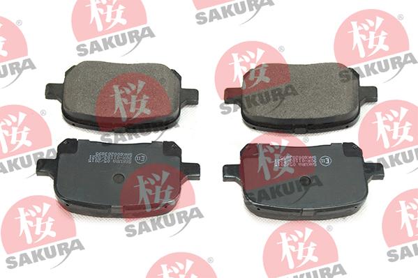 SAKURA 600-20-3895 - Тормозные колодки, дисковые, комплект avtokuzovplus.com.ua