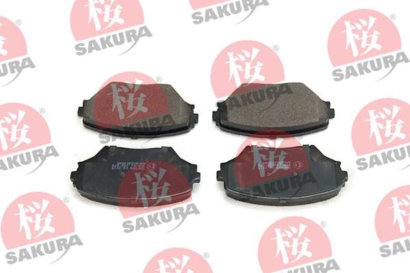 SAKURA 600-20-3995 - Тормозные колодки, дисковые, комплект avtokuzovplus.com.ua