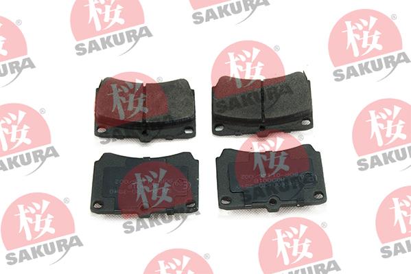 SAKURA 600-30-3540 - Тормозные колодки, дисковые, комплект avtokuzovplus.com.ua