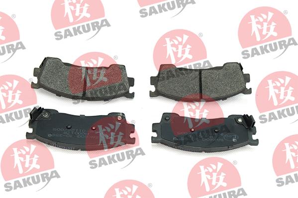 SAKURA 600-30-3580 - Тормозные колодки, дисковые, комплект avtokuzovplus.com.ua