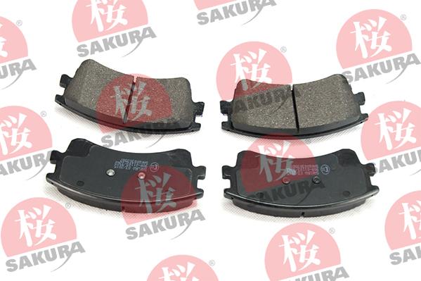 SAKURA 600-30-3587 - Тормозные колодки, дисковые, комплект avtokuzovplus.com.ua