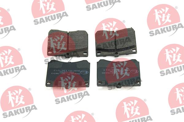 SAKURA 600-30-3620 - Тормозные колодки, дисковые, комплект avtokuzovplus.com.ua