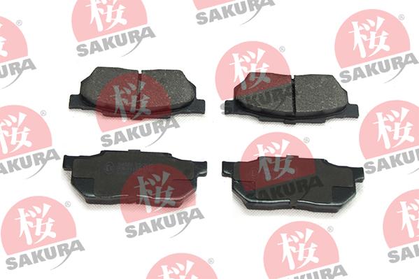 SAKURA 600-40-6660 - Тормозные колодки, дисковые, комплект avtokuzovplus.com.ua