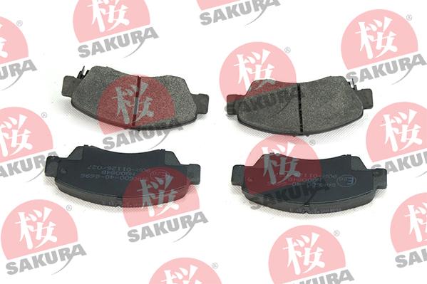 SAKURA 600-40-6696 - Тормозные колодки, дисковые, комплект avtokuzovplus.com.ua