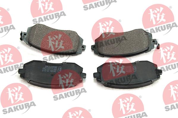 SAKURA 600-70-7665 - Тормозные колодки, дисковые, комплект avtokuzovplus.com.ua