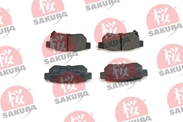 SAKURA 601-40-6620 - Тормозные колодки, дисковые, комплект avtokuzovplus.com.ua