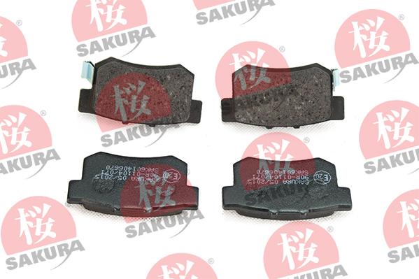 SAKURA 601-40-6670 - Гальмівні колодки, дискові гальма autocars.com.ua