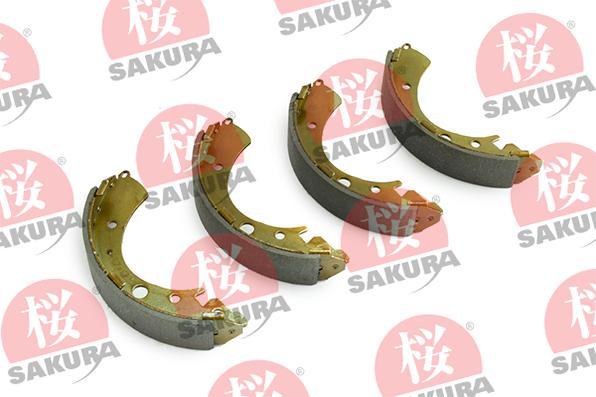 SAKURA 602-00-6662 - Комплект гальм, барабанний механізм autocars.com.ua