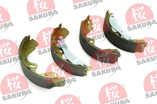 SAKURA 602-10-4008 - Комплект гальм, барабанний механізм autocars.com.ua