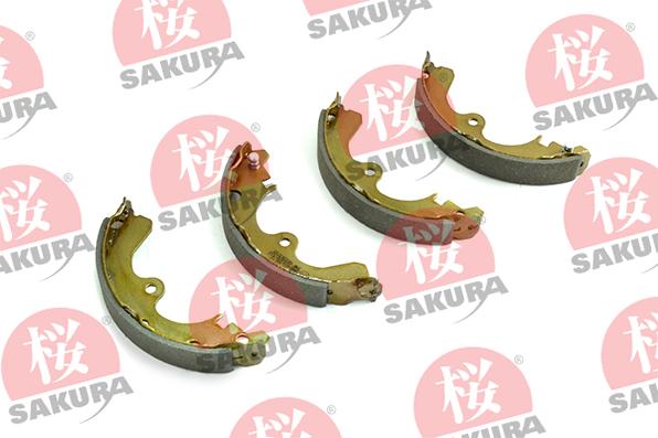 SAKURA 602-20-3765 - Комплект гальм, барабанний механізм autocars.com.ua