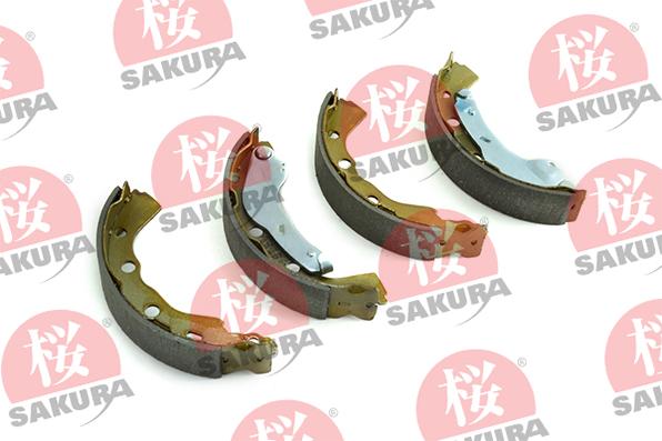 SAKURA 602-50-4280 - Комплект тормозных колодок, барабанные avtokuzovplus.com.ua