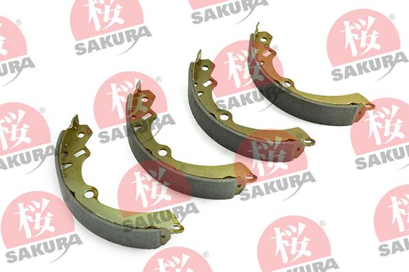 SAKURA 602-80-7030 - Комплект гальм, барабанний механізм autocars.com.ua