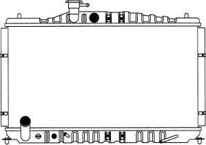 SAKURA Automotive 1071-0203 - Радіатор, охолодження двигуна autocars.com.ua