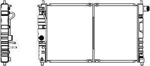 SAKURA Automotive 1140-0101 - Радиатор, охлаждение двигателя avtokuzovplus.com.ua