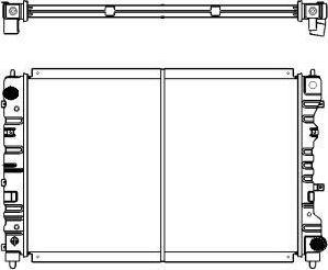 SAKURA Automotive 1161-0226 - Радиатор, охлаждение двигателя autodnr.net