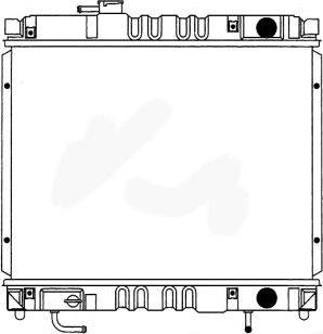 SAKURA Automotive 1171-0202 - Радіатор, охолодження двигуна autocars.com.ua