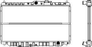 SAKURA Automotive 1211-0209 - Радиатор, охлаждение двигателя autodnr.net