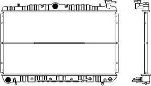 SAKURA Automotive 1220-0101 - Радіатор, охолодження двигуна autocars.com.ua