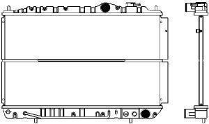 SAKURA Automotive 1220-0102 - Радіатор, охолодження двигуна autocars.com.ua